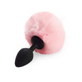 Silicone Anal Plug M Art of Sex - Silicone Butt plug Rabbit Tail Pink, diameter 3.5 cm