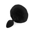 Silicone Anal Plug M Art of Sex - Silicone Butt plug Rabbit Tail Black, diameter 3.5 cm