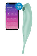 Satisfyer Twirling Pro+ Mint Smart Clitoral Vibrator with Vacuum Stimulation