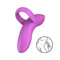 Finger vibrator Satisfyer Bold Lover Dark Pink, flexible