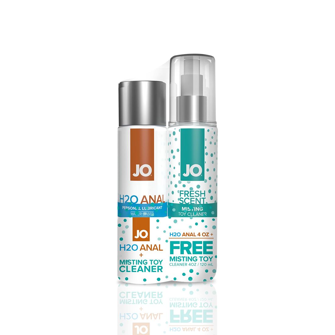 JO GWP Kit — ANAL H2O Lubricant 120ml + Misting Toy Cleaner 120ml