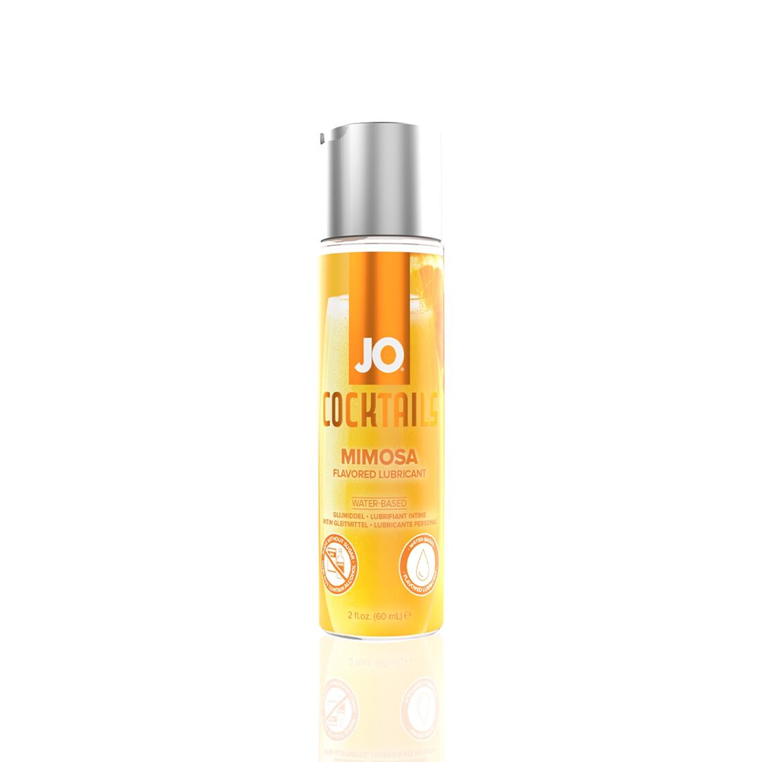 JO Cocktails Mimosa Sugar-Free Water-Based Lubricant, Vegetable Glycerin (60 ml)