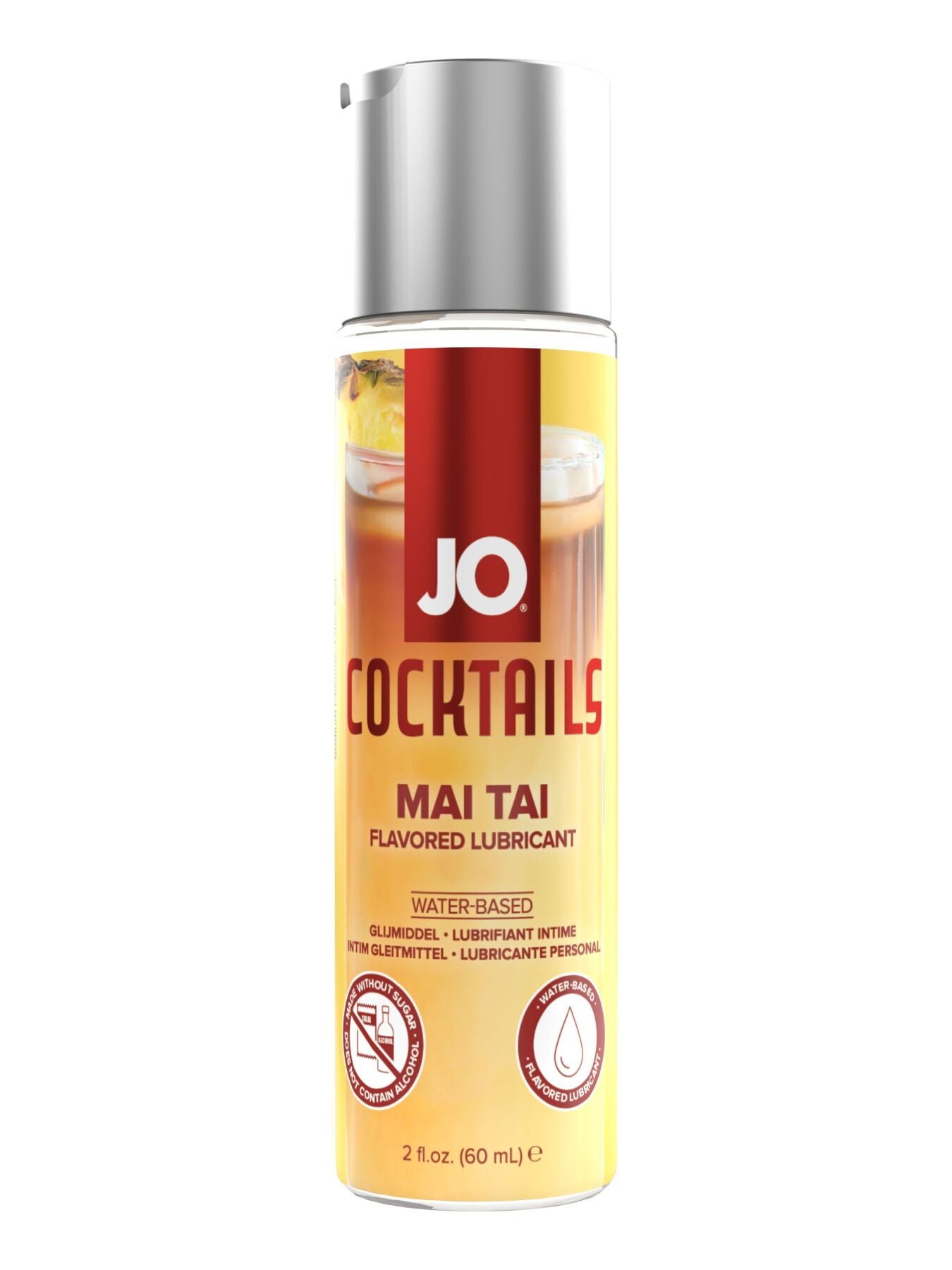 JO Cocktails Mai Tai Sugar-Free Water-Based Lubricant, Vegetable Glycerin (60 ml)