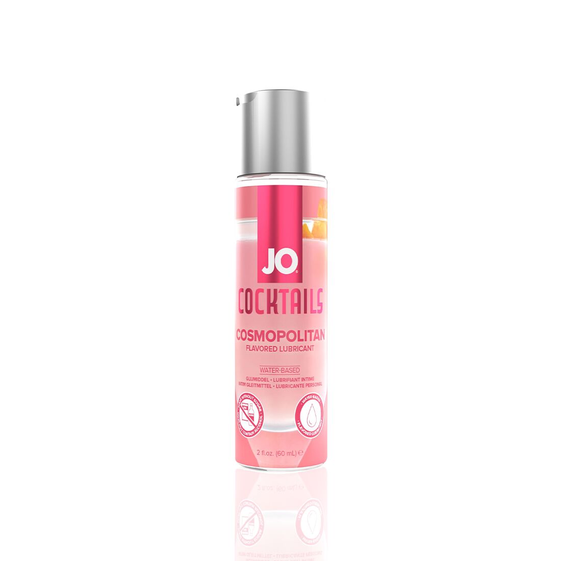 JO Cocktails Water-Based Lubricant — Cosmopolitan, Sugar-Free, Vegetable Glycerin (60 ml)