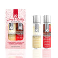 JO Sweet & Bubbly Lubricants Set — Champagne & Chocolate Covered Strawberry (2×60 ml)