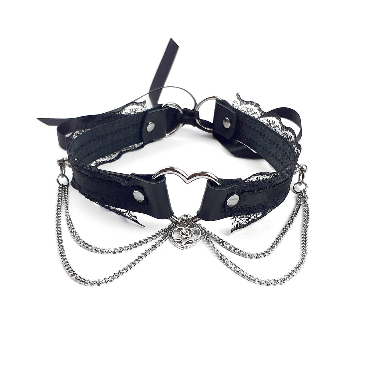 Art of Sex - Karen sexual choker made of genuine leather, black