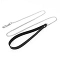 Art of Sex Natural Leather Chain Leash - Black