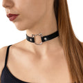 Kiti Art of Sex Leather Choker - Black