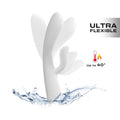 Dorcel FLEXI RABBIT WHITE Heated Rabbit Vibrator, Flexible Shaft