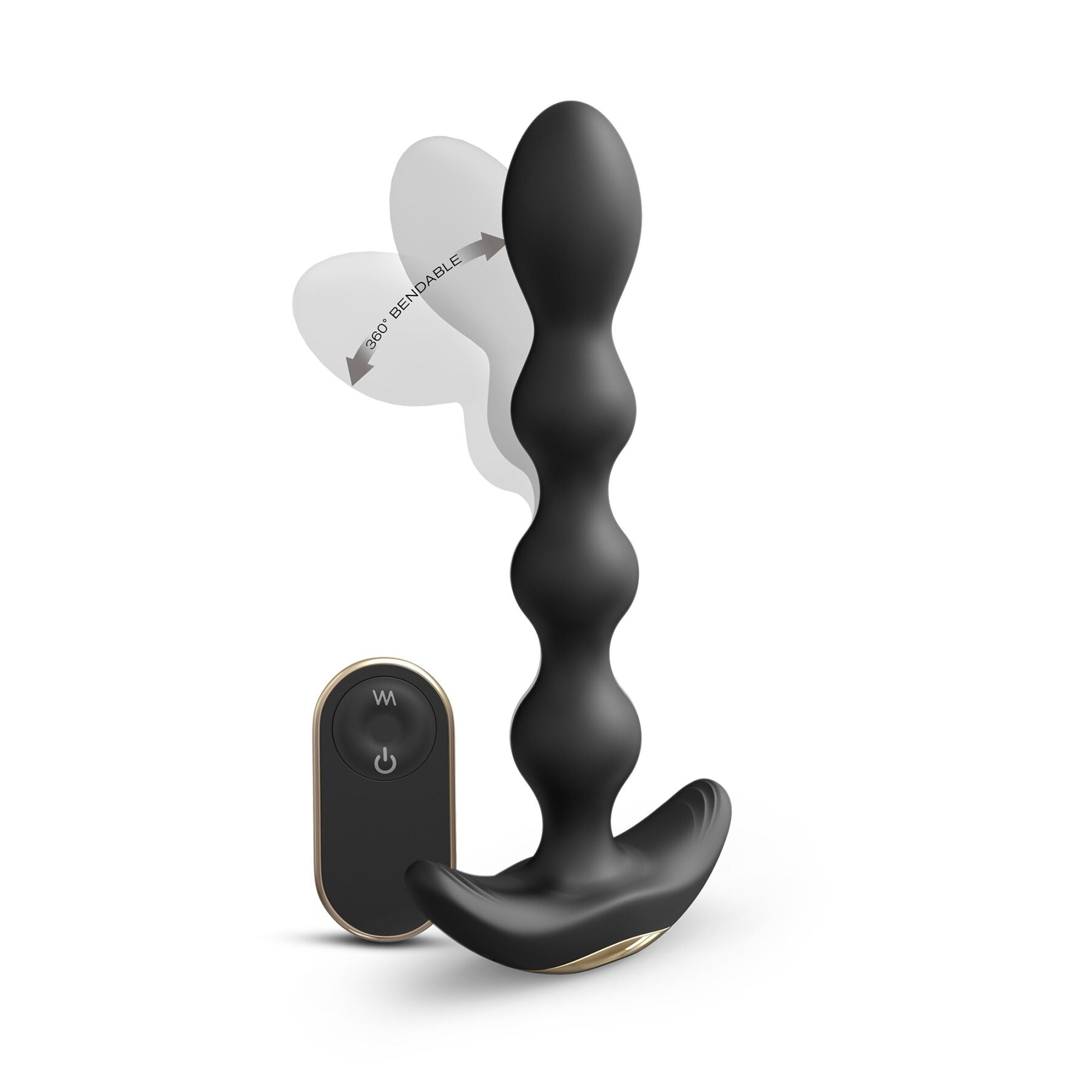 Anal Vibrator-Beads Dorcel FLEXI BALLS, flexible shaft, remote control