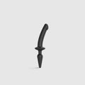 Anal plug with dildo 2-in-1 Strap-On-Me SWITCH PLUG-IN DILDO Black S, diameter 3.3/2.9 cm