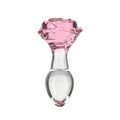 Pillow Talk Rosy Luxurious Glass Anal Plug, ⌀3.3 cm, vibrator bullet as a gift