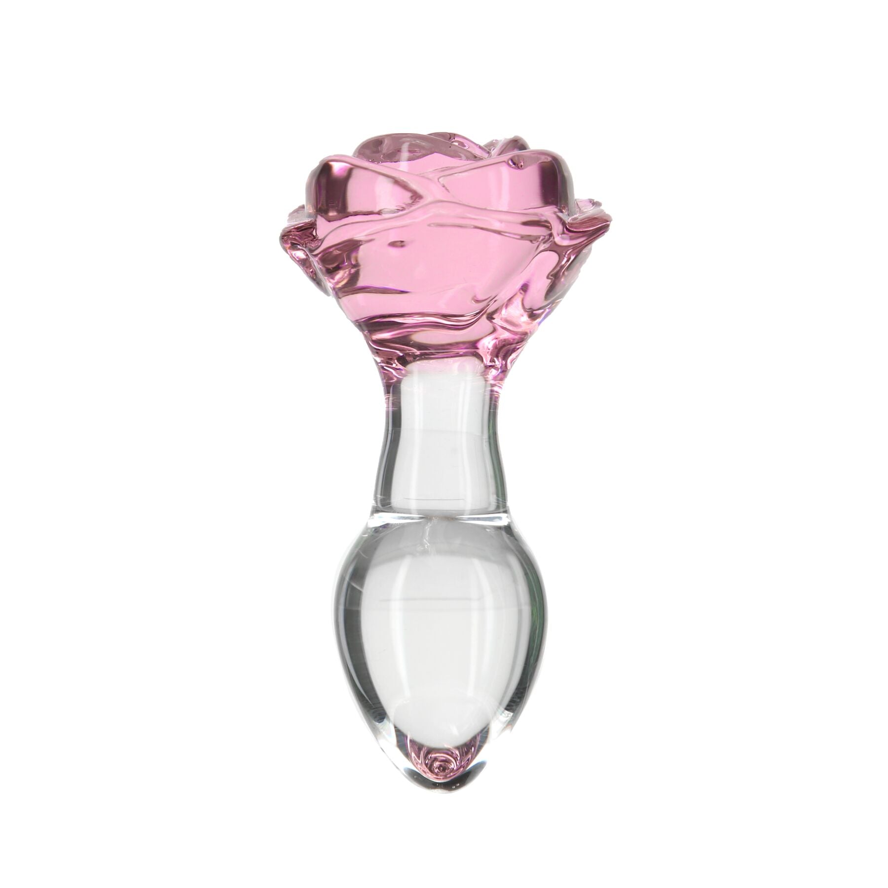 Pillow Talk Rosy Luxurious Glass Anal Plug, ⌀3.3 cm, vibrator bullet as a gift