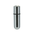 PowerBullet First-Class Bullet 2.5″ Vibrating Bullet with Key Chain Pouch, Silver, 9 vibration modes