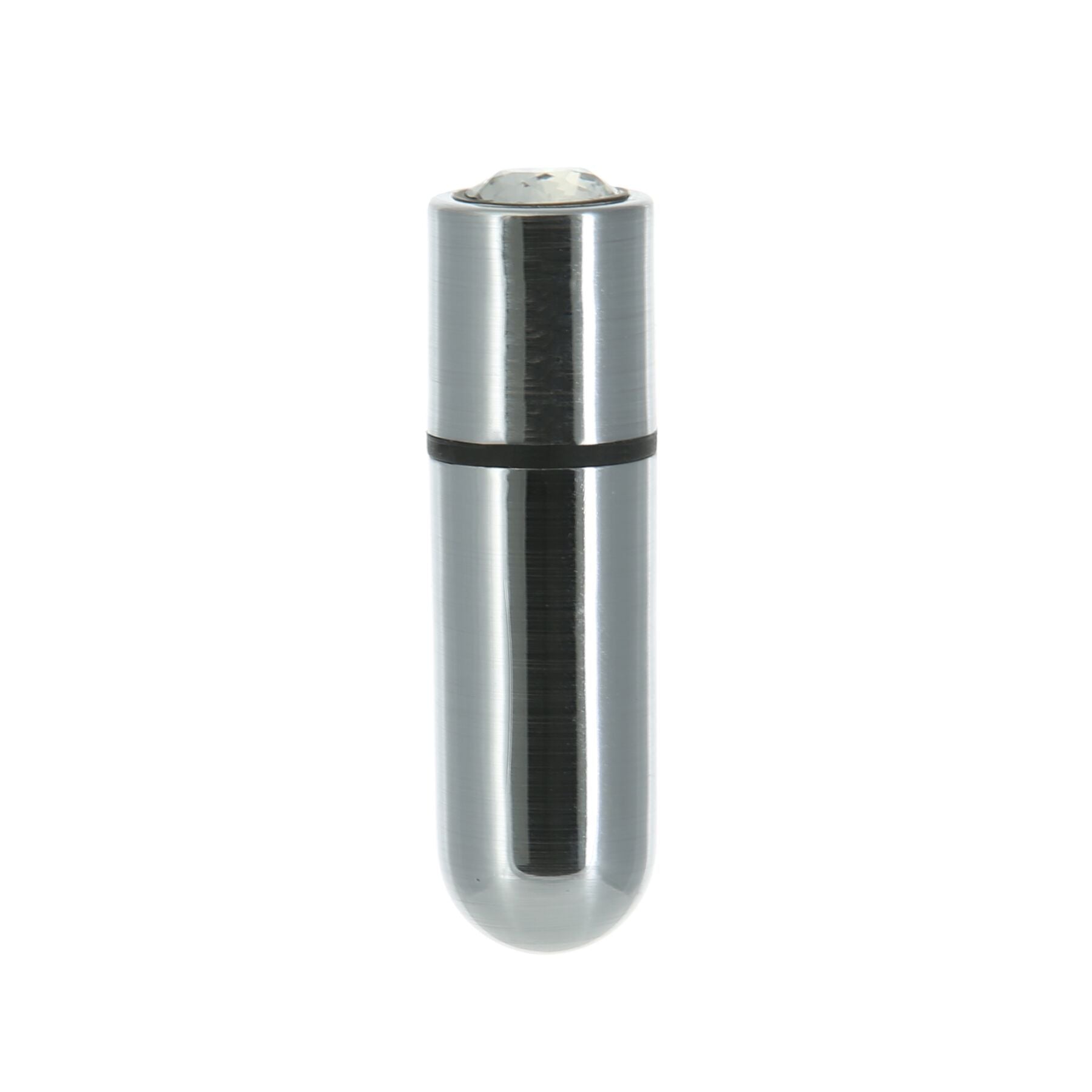 PowerBullet First-Class Bullet 2.5″ Vibrating Bullet with Key Chain Pouch, Silver, 9 vibration modes