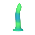 Glow in the Dark Dildo, ADDICTION Rave 8″, Glow in the Dark Dildo Blue Green, 20.3 cm