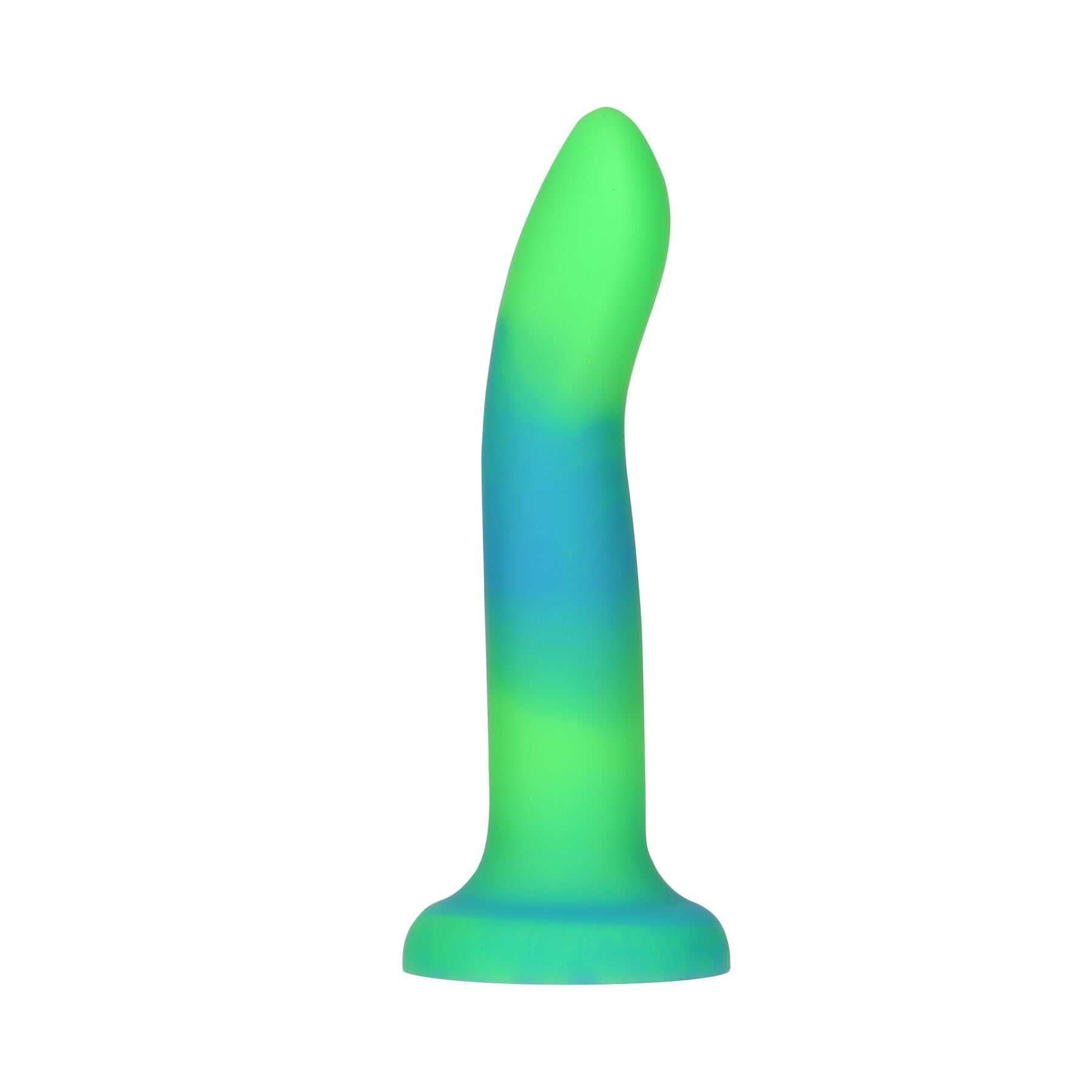 Glow in the Dark Dildo, ADDICTION Rave 8″, Glow in the Dark Dildo Blue Green, 20.3 cm