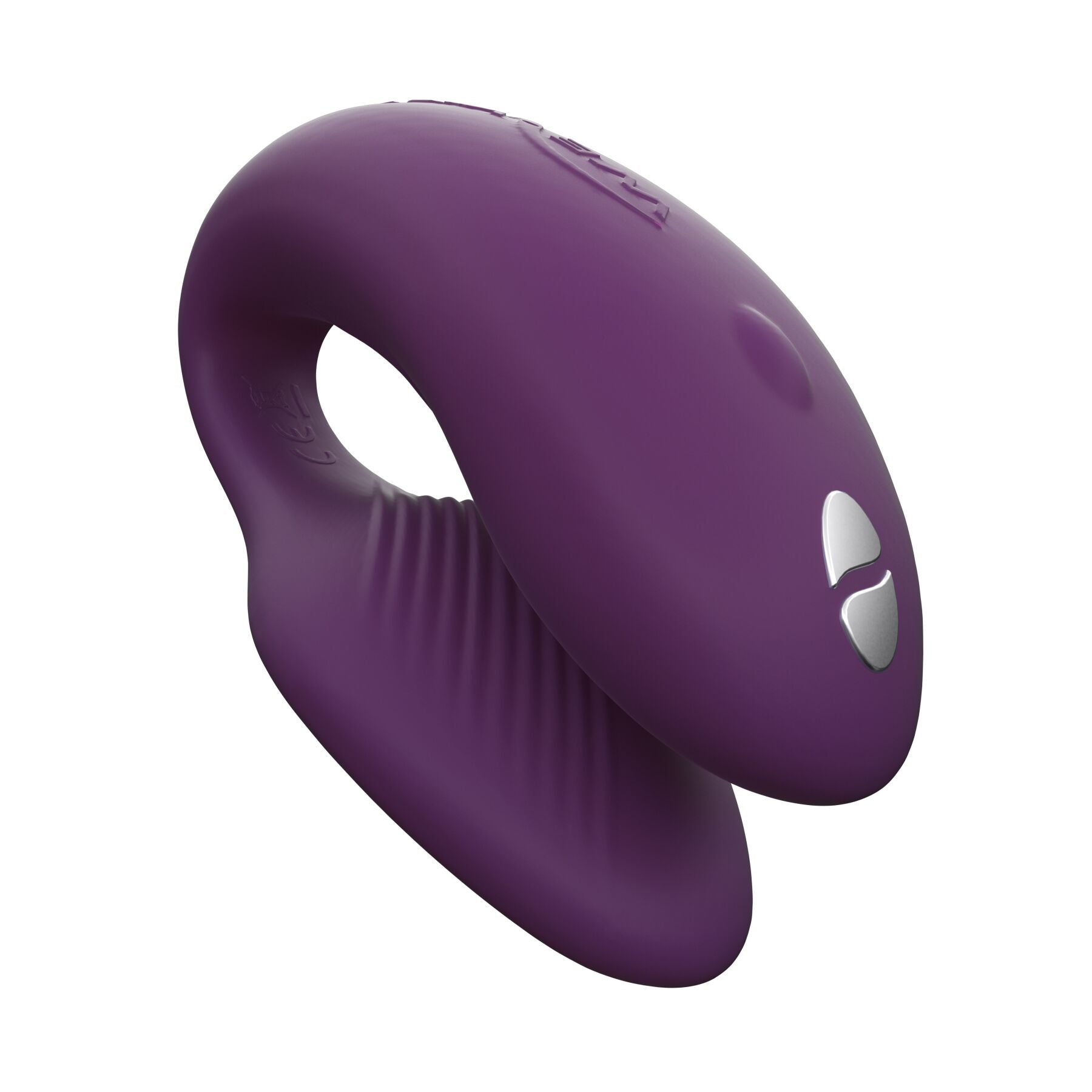 Smart vibrator for couples We-Vibe Chorus Purple, touch control of vibrations by squeezing the remote