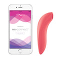 We-Vibe Melt Coral vacuum smart stimulator for couples, convenient to combine with penetrative sex