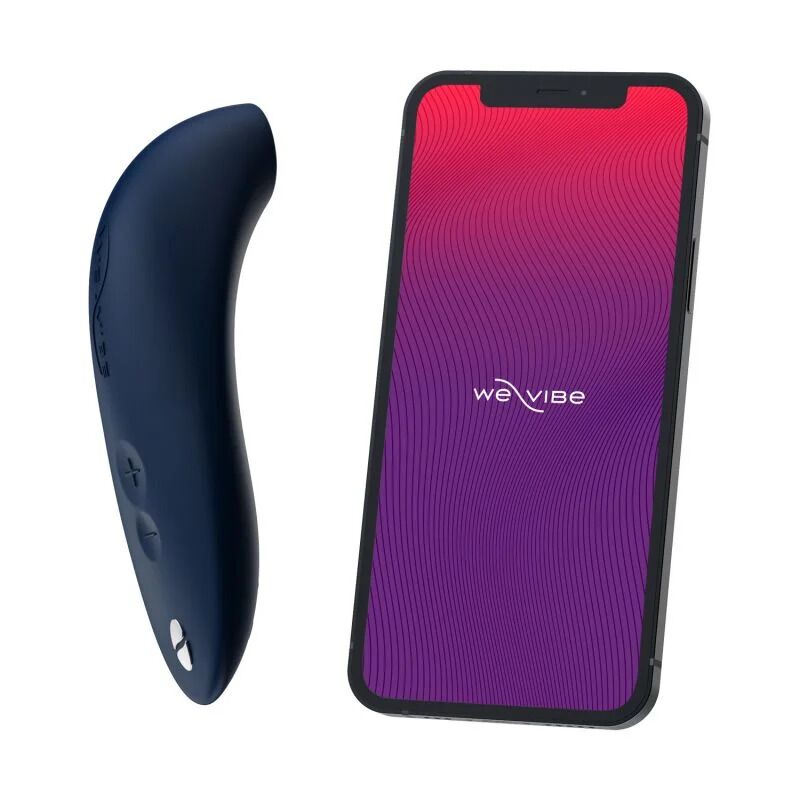 We-Vibe Melt Midnight Blue Vacuum Smart Stimulator for couples, convenient to combine with penetrative sex