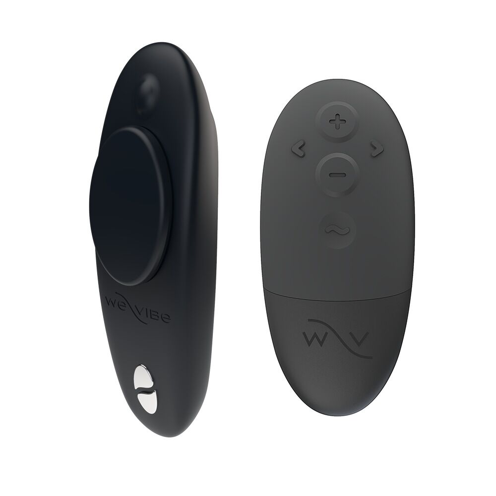 Smart Vibrator for Panties We-Vibe Moxie+ Satin Black, Updated Remote Control
