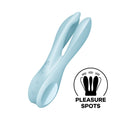 Clitoral Vibrator Satisfyer Threesome 1 Light Blue with Three Flexible Fingers