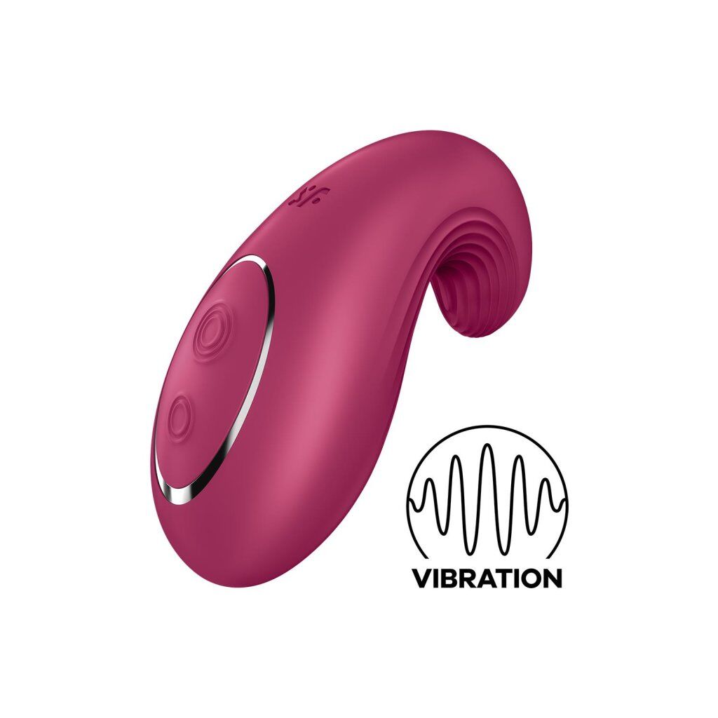 Satisfyer Dipping Delight Berry Vibrator, 2 motors, flexible tip