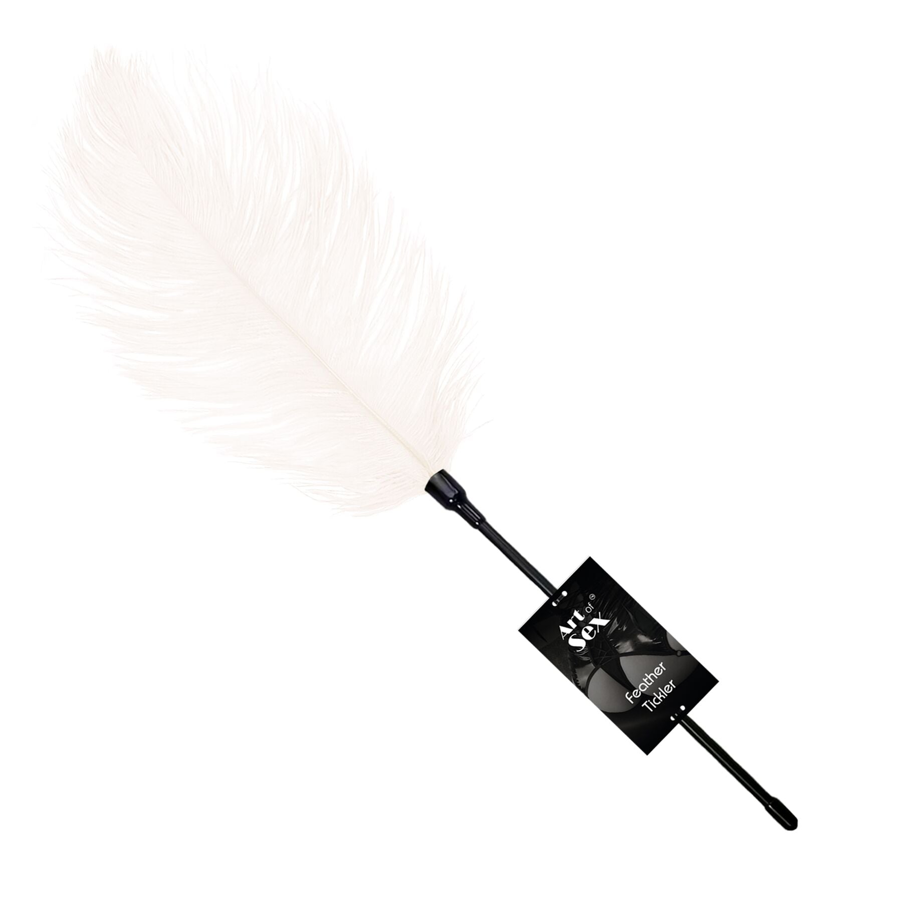 Feather Tickler by Art of Sex – Ostrich Feather Tickler, White