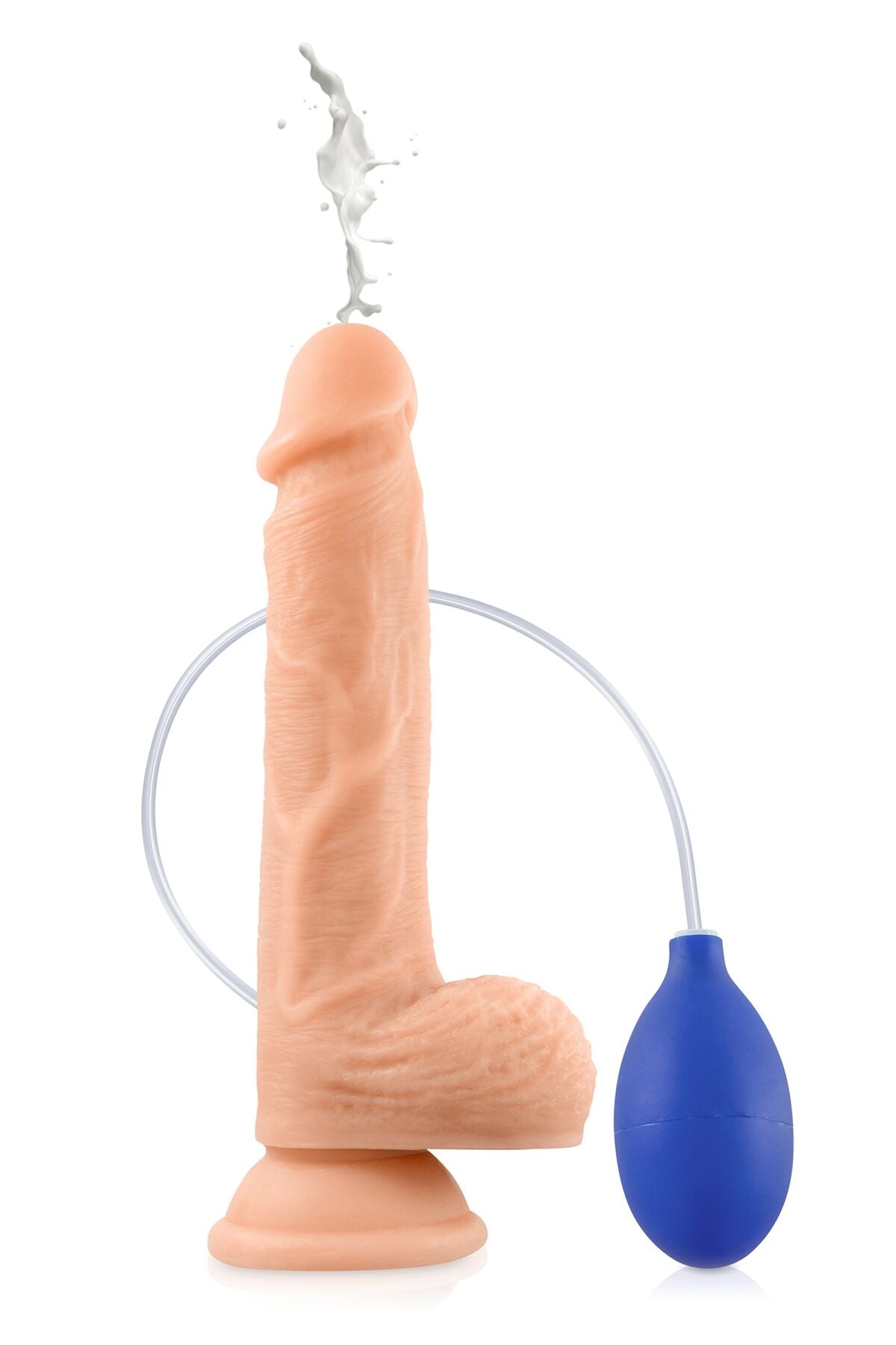 Cumming Dildo, Real Body — Cum Kane: length 21.5 cm, diam. 3.8 cm, TPE, suction cup