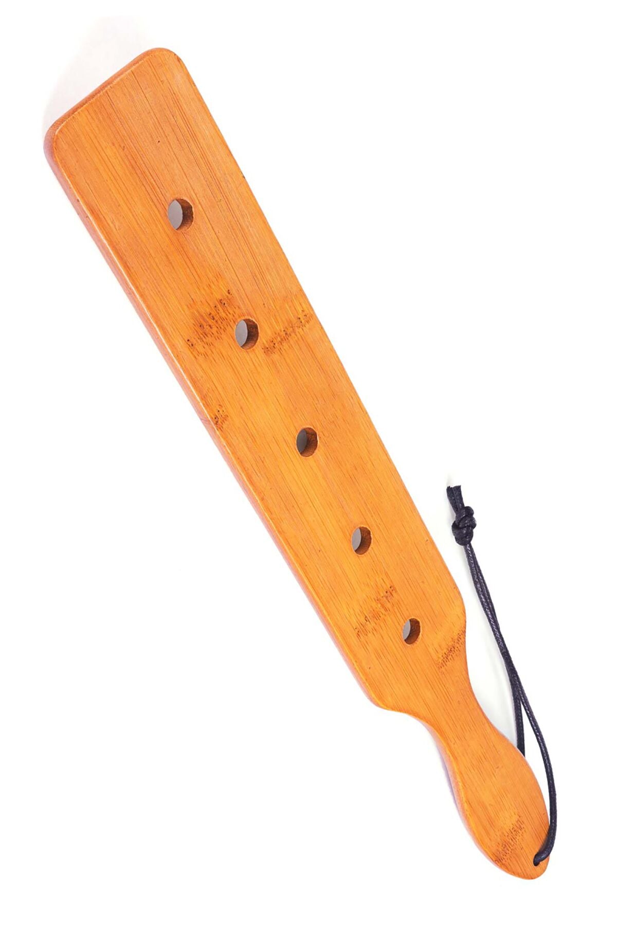 Paddle Fetish Tentation — Paddle 5 Holes Bamboo, packaged in a PE bag