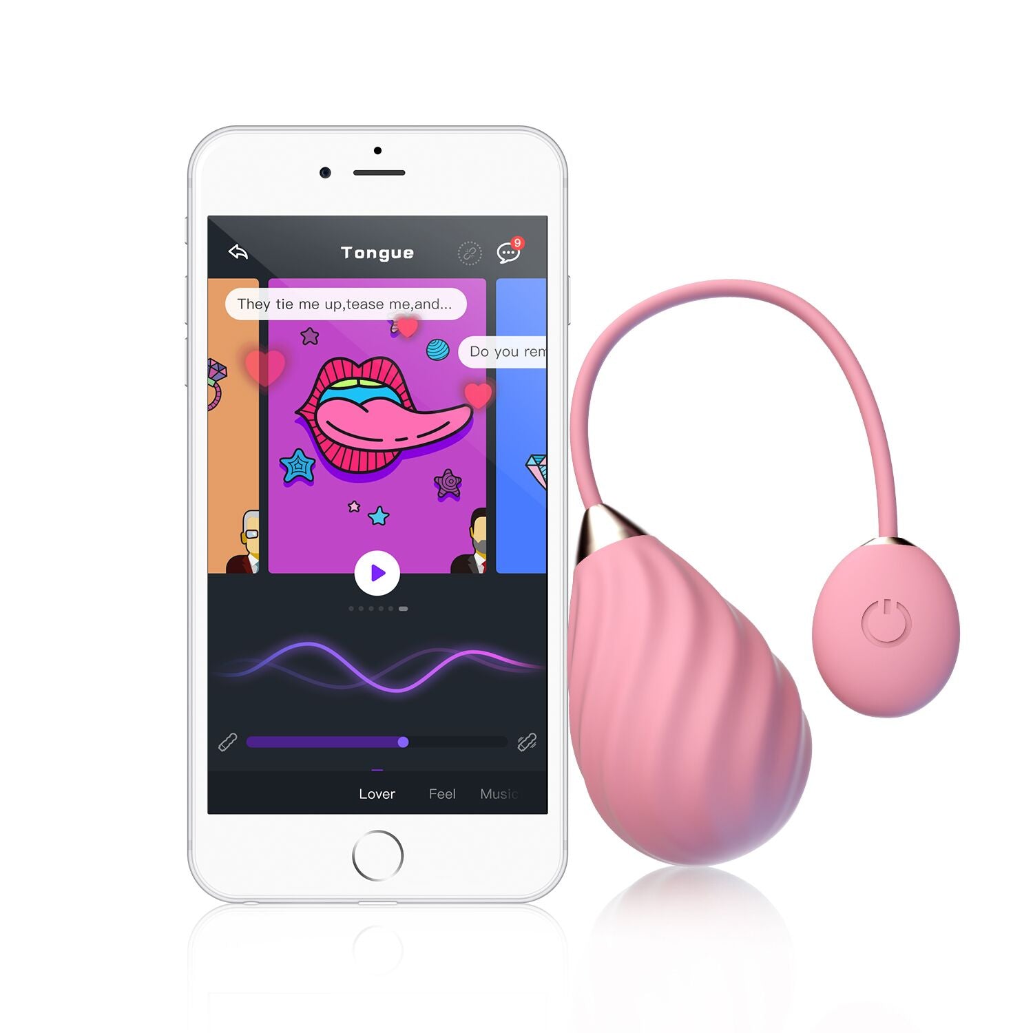 Smart Vibrating Egg Magic Motion Sundae Pink