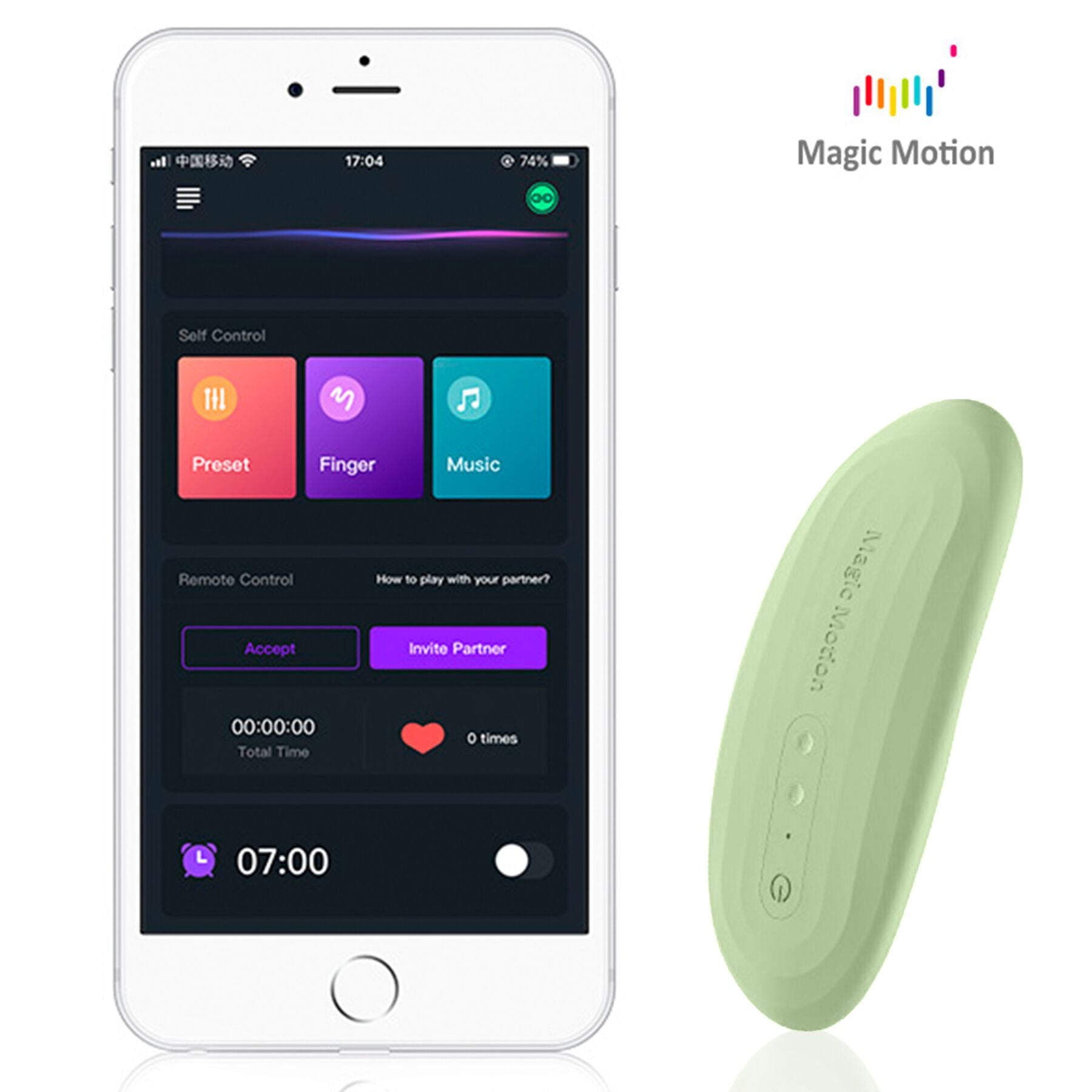 Smart vibrator for panties Magic Motion Nyx Green