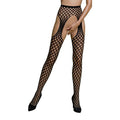 Erotic bodystocking tights Passion ECO S003 black, with access, imitation garters