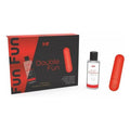 Intt DOUBLE FUN Set: Vibrating Bullet (10 Modes, Rechargeable), Strawberry Water-Based Lubricant