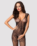 Obsessive Bodystocking F234 S/M/L, abstract pattern, deep neckline