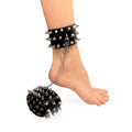 Spiked Leather Thigh Highs by Art of Sex, black