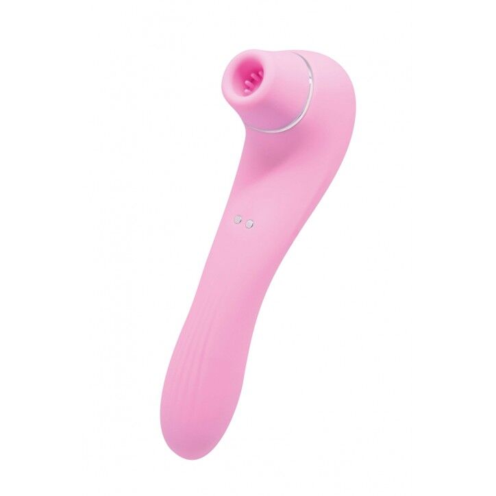 Wooomy Smoooch Pink Clitoral Suction & Vibration, 10x2 modes