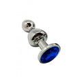 Wooomy Lollypop Double Ball Metal Plug Blue S, diameter 2.8cm, length 8.5cm