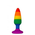 Wooomy Hiperloo Silicone Rainbow Plug S, 2.4 cm diameter, 9 cm length