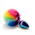 Anal plug Wooomy Filippi L, with a fluffy tail, diameter 4 cm, length 9 cm
