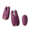Zalo Smart Breast Vibrator - Nave Velvet Purple, remote control, app-controlled