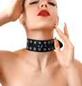 Collar Art of Sex - Tessa, genuine leather, black