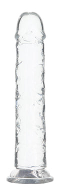 Transparent Dildo ADDICTION Vertical Dong 8″, Suction Cup, 3.8 cm Diameter, Vibrating Bullet Included as Gift