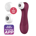 Satisfyer Pro 2 Generation 3 with Liquid Air Connect App Wine Red Clitoral Stimulator