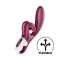 Вібратор-кролик Satisfyer Touch Me Red, подвійний відросток, 3 потужні мотори