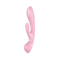 Satisfyer Triple Oh Pink Double-Sided Rabbit Vibrator, 3 Motors, Handle Massager