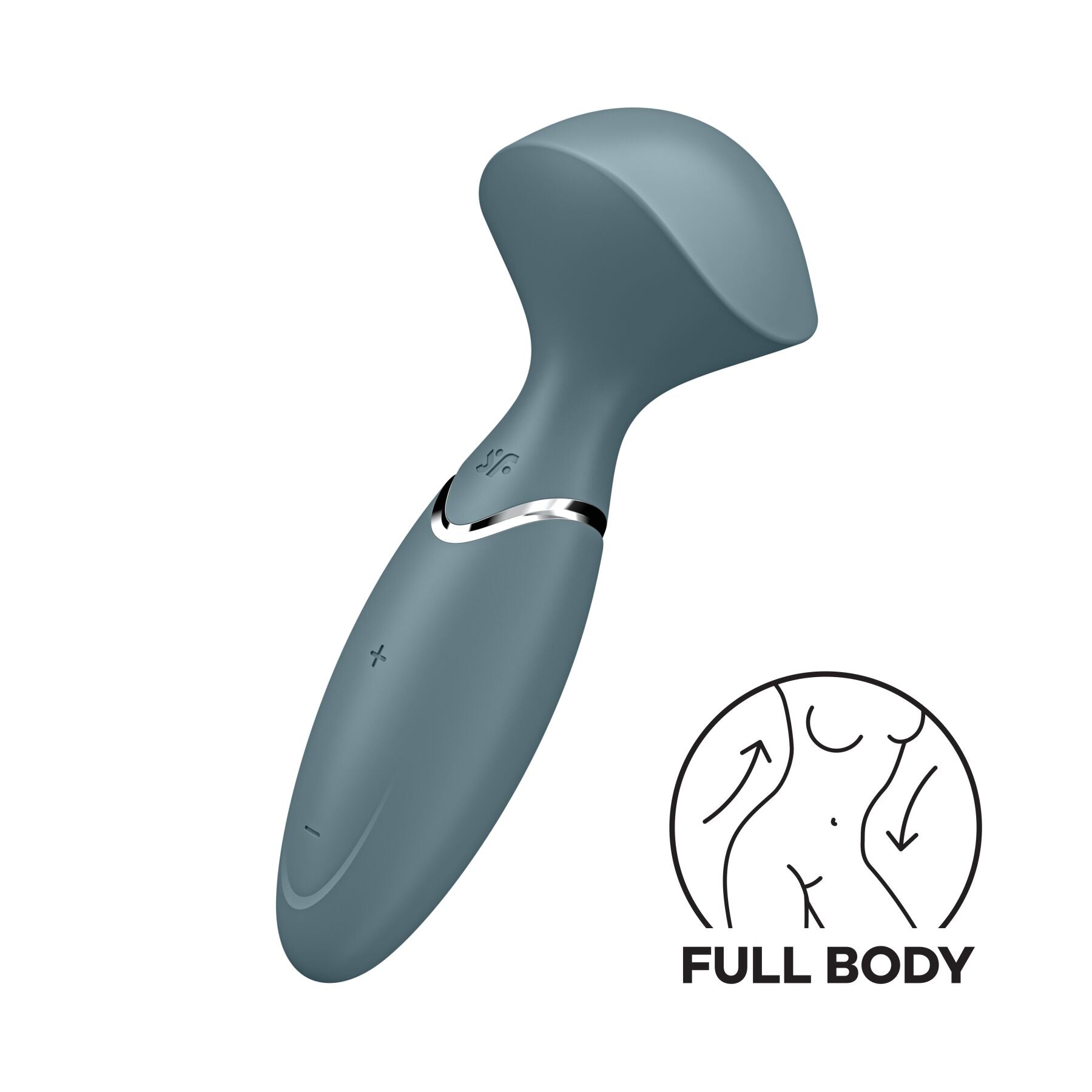 Vibrating Massager Satisfyer Mini Wand-er Grey