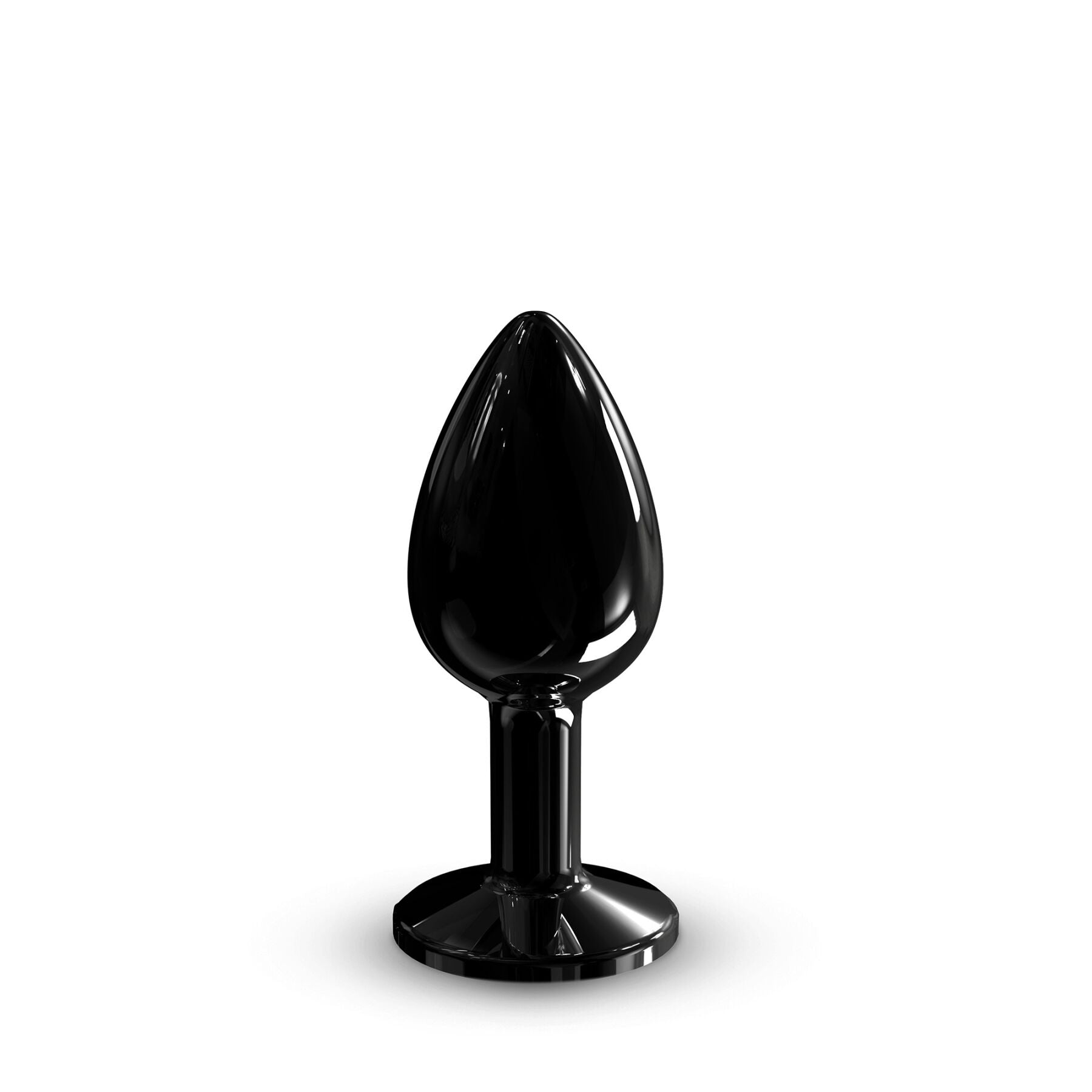 Metal Anal Plug with Crystal Dorcel Diamond Plug Black S