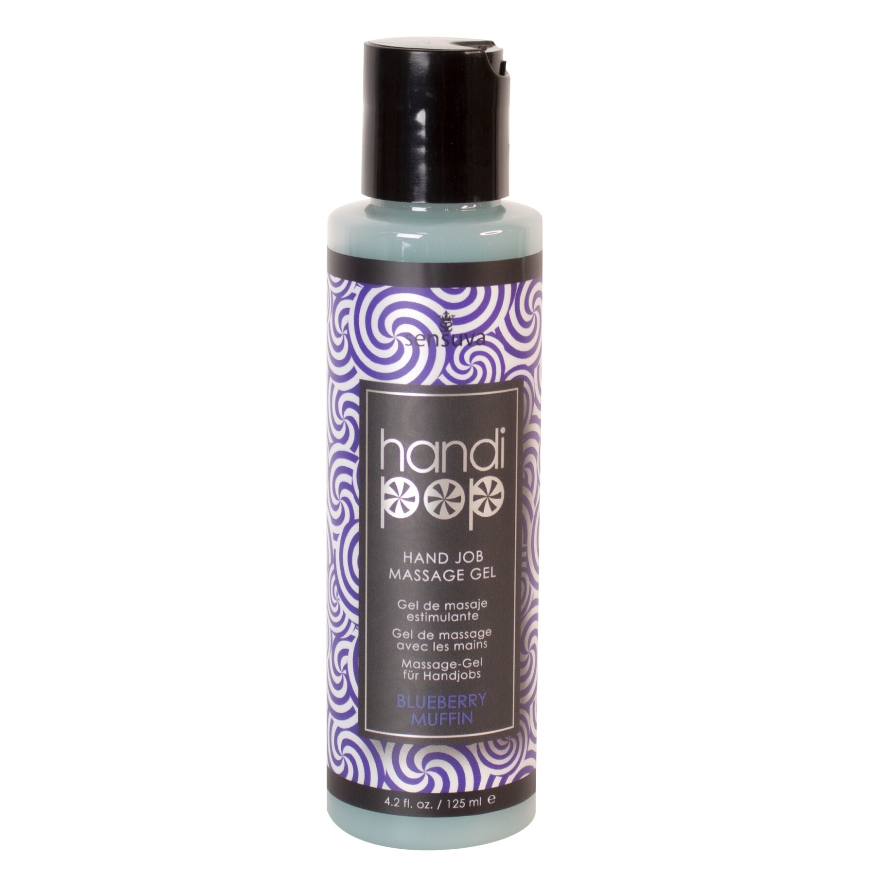 Delicious Gel for Exquisite Manual and Oral Pleasures Sensuva — Handipop Blueberry Muffin 125ml