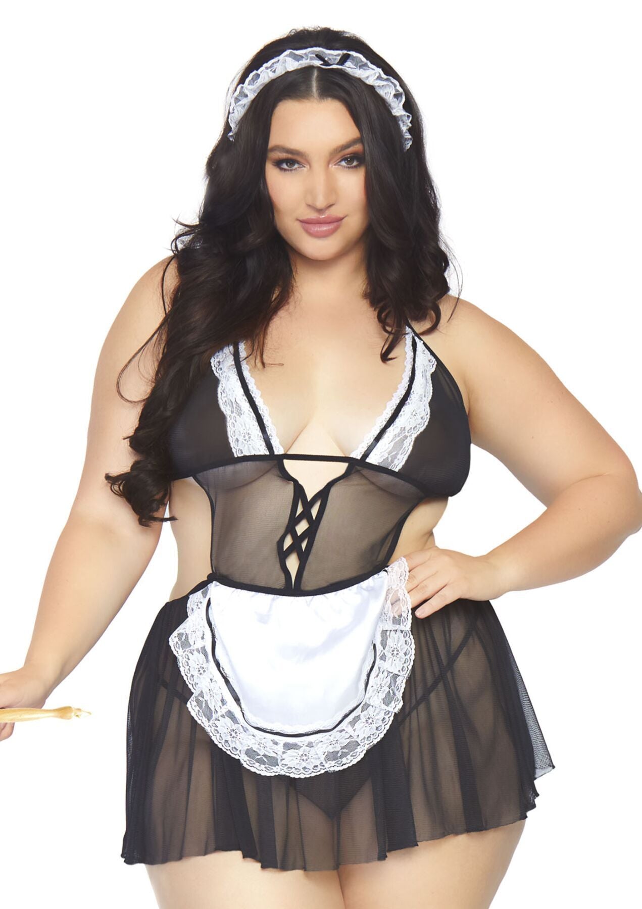 Leg Avenue Fantasy French Maid Costume XL/XXL, dress, panties, headband